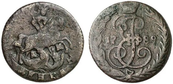 Денга (1/2 копейки), 1789, фото 1